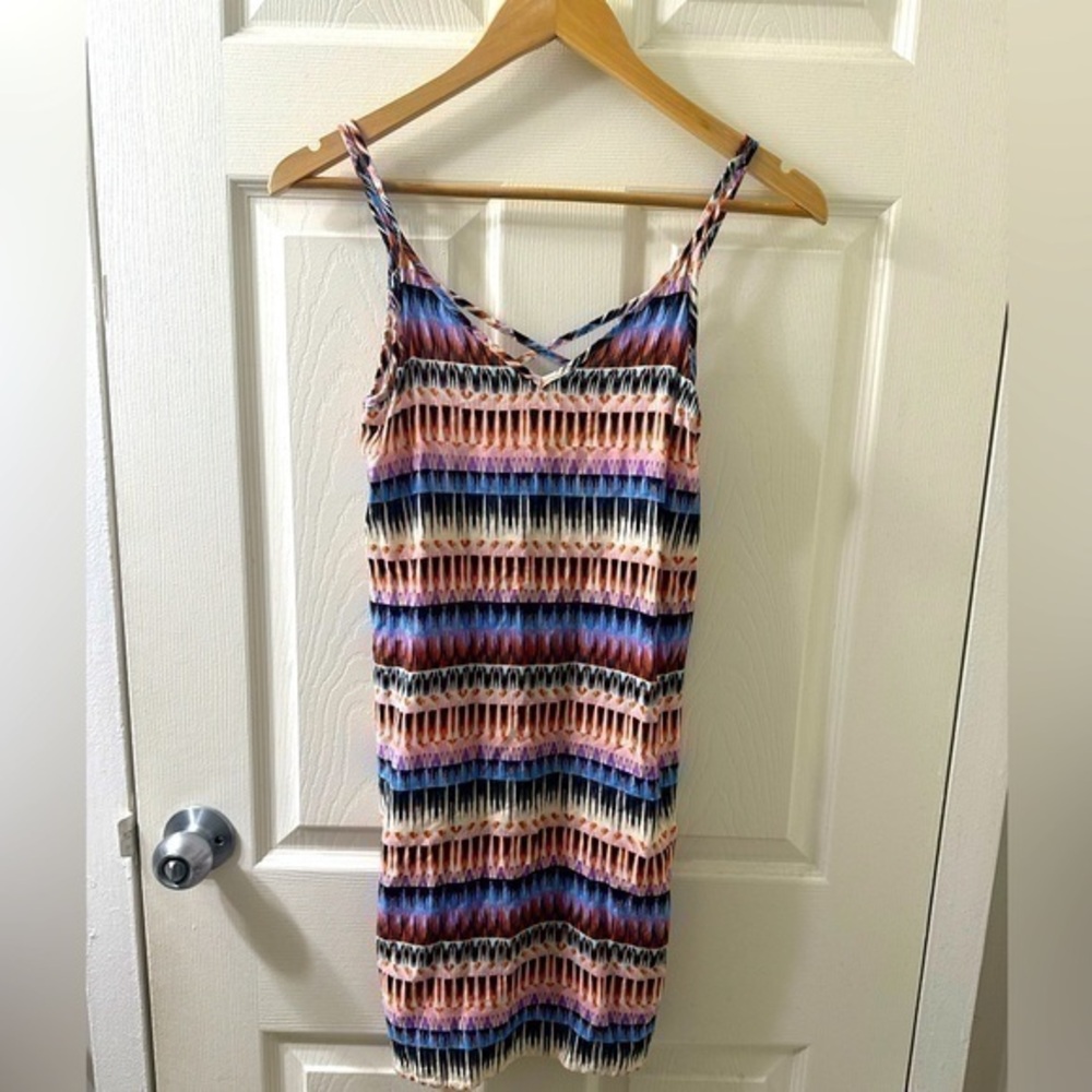 Two Arrows Colorful Tribal Dress Size XS
